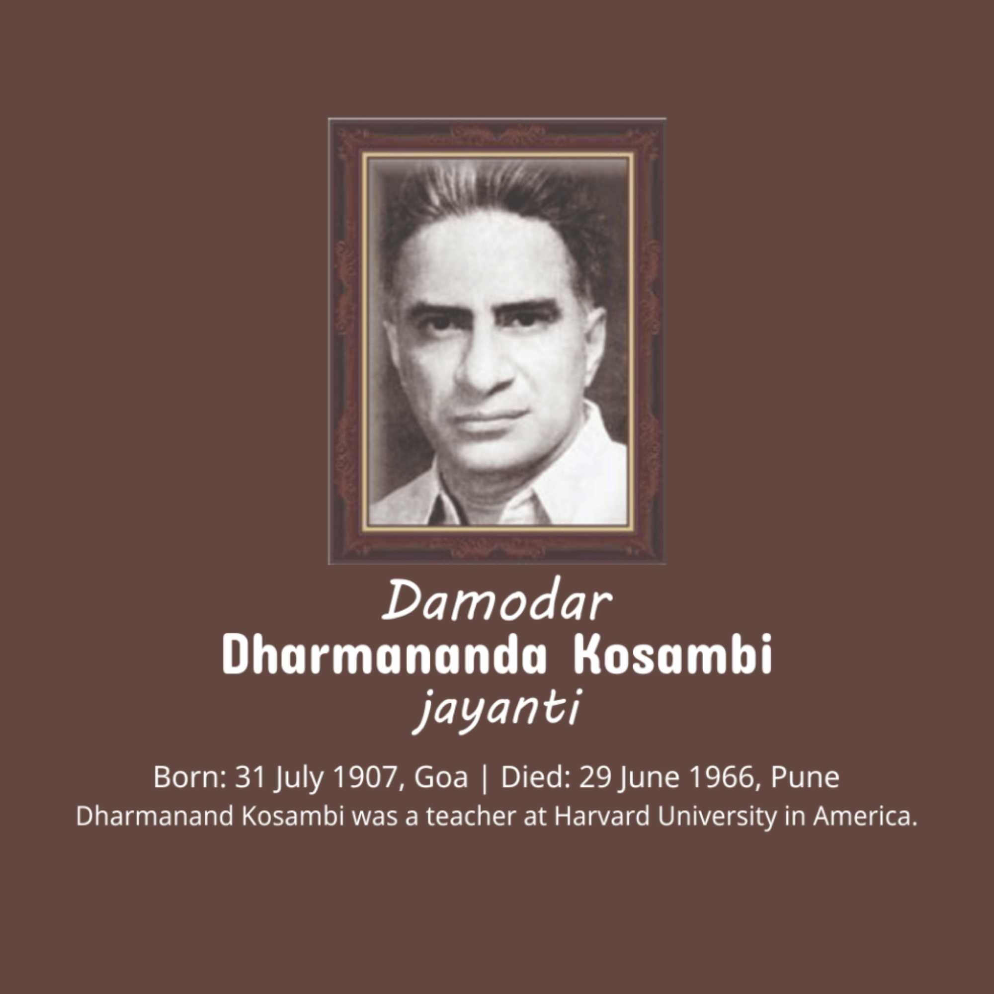 Damodar Dharmananda Kosambi Jayanti